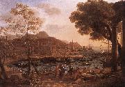 Claude Lorrain Harbour Scene with Grieving Heliades dfg oil